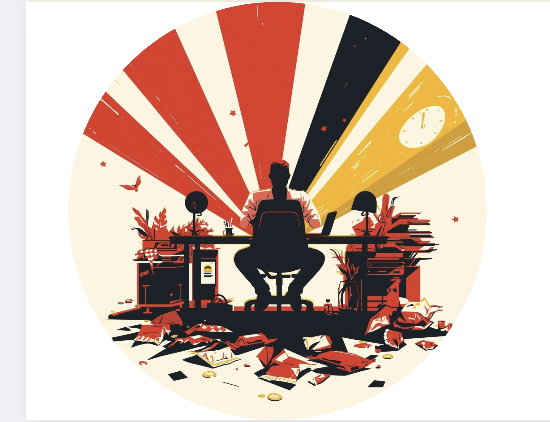 Person sitting on a chair